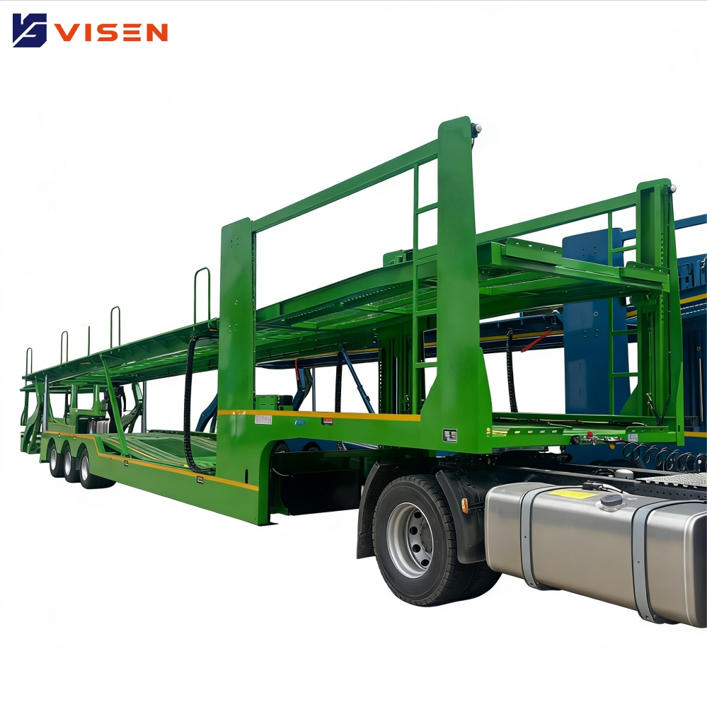 Visen Vsys1005 Customized 3-Axle Car Hauler Carrier Transport Trailer