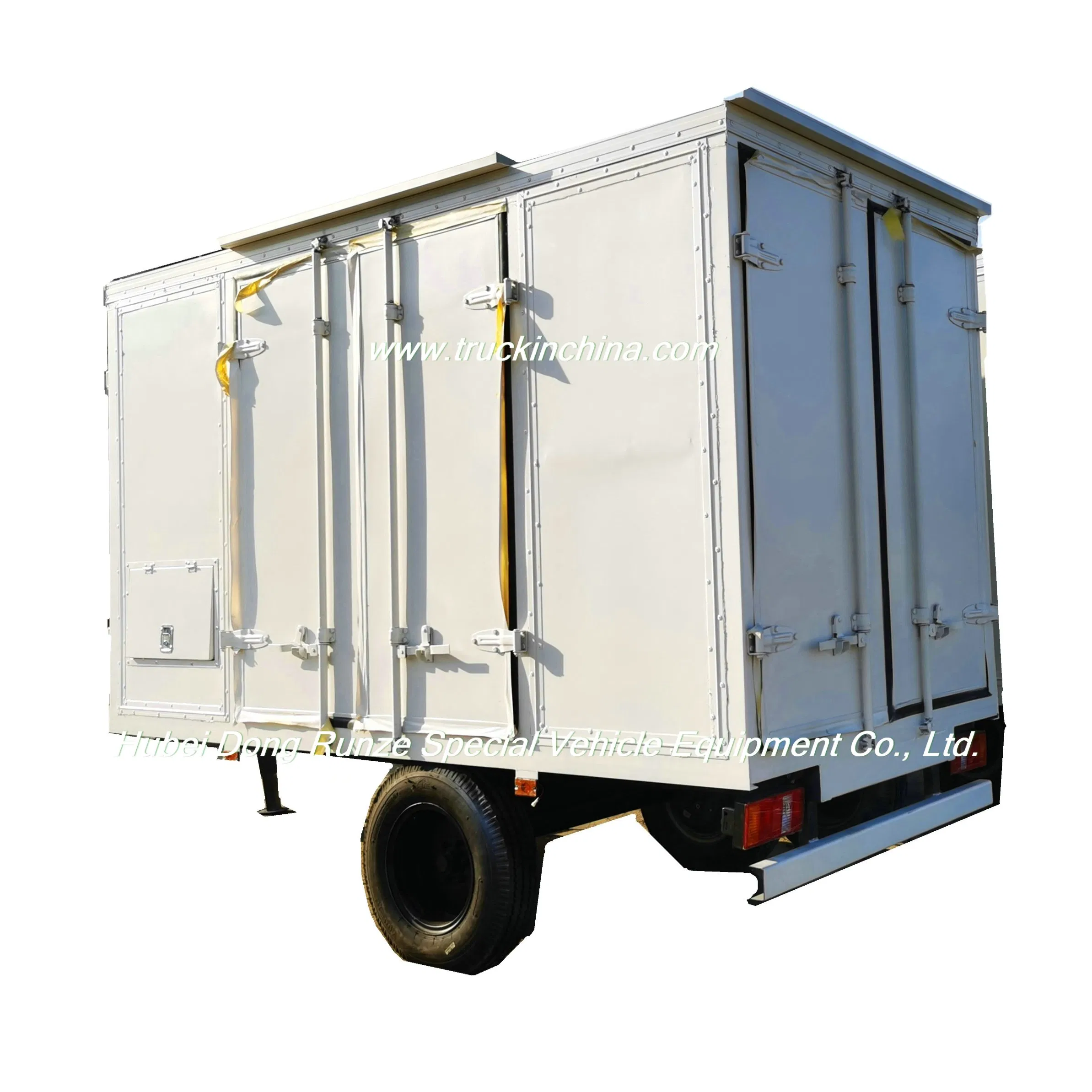 Customized Heat Insulation Box Draw Bar Trailer (3T - 8Ton Van Refrigerated vehicle Trailer Or Truck Semi-Trailer)
