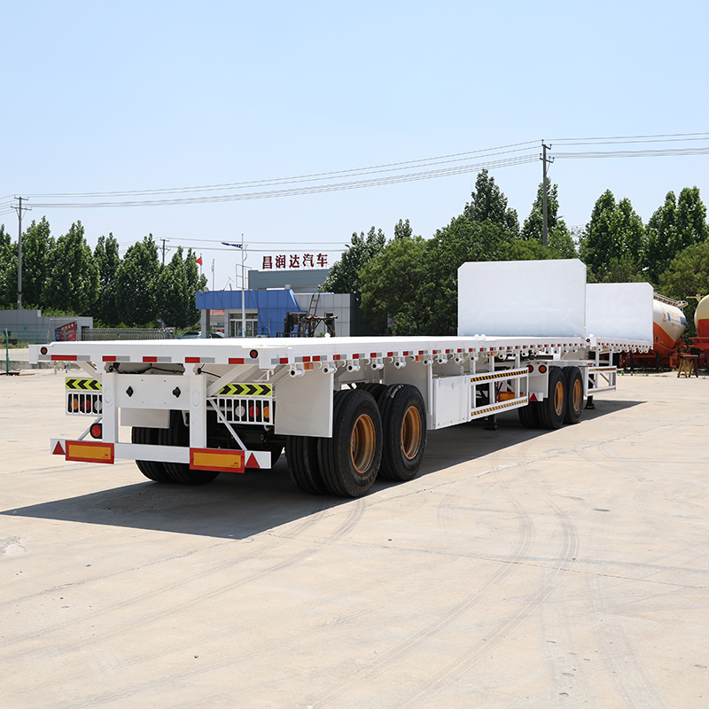 2/3/4 Axles 40feet 40tons/50tons/60tons Container/Cargo Transport Flatbed/Platform Truck Semi-Trailer