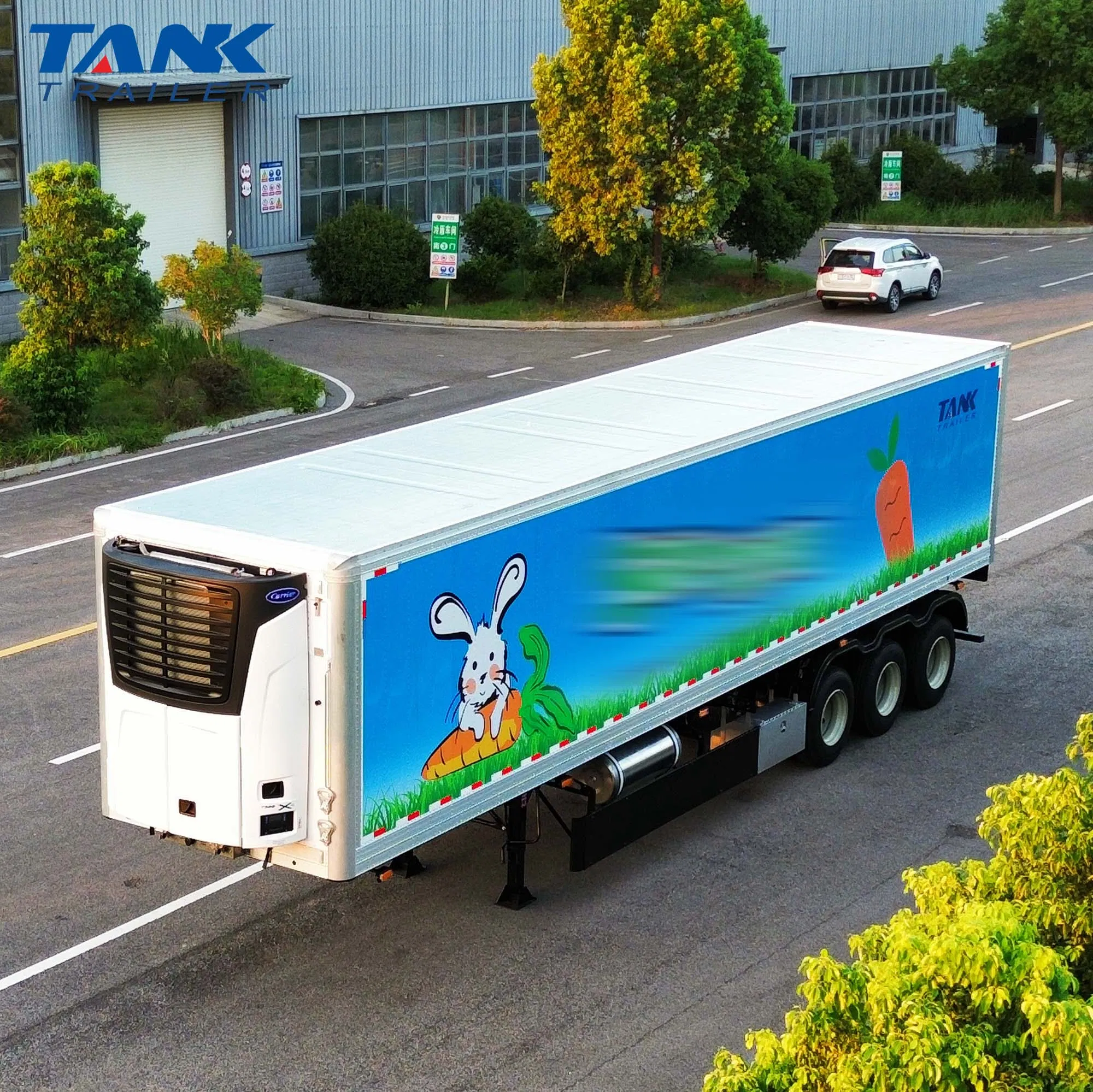 2/3 Axles 40tons Refrigerator Refrigerated Freezer Cooling Van Refrigerated Container Truck Semi Trailer for Meat Fish Transporting