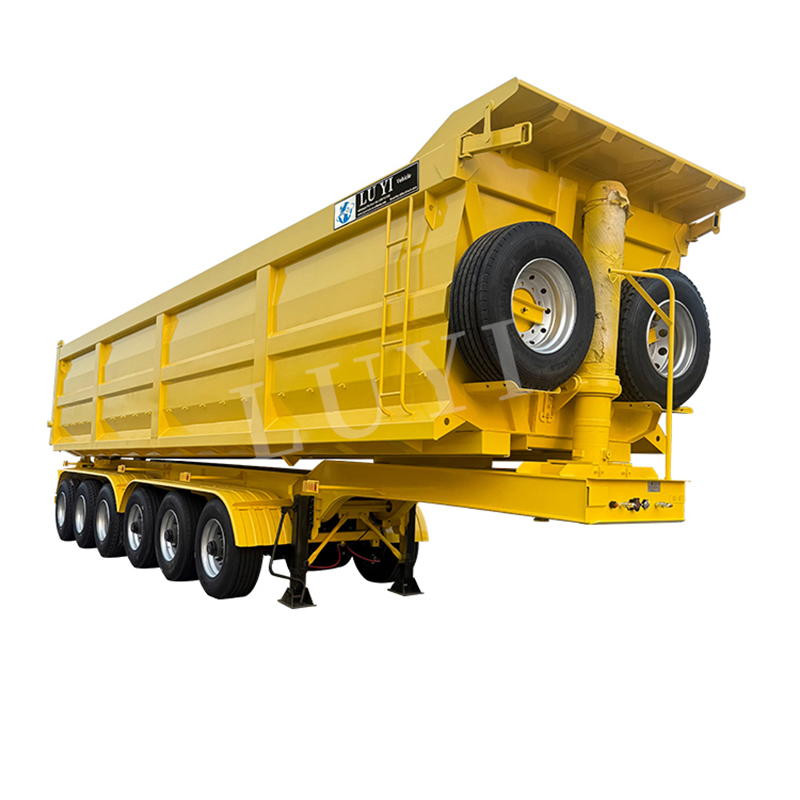 3/4/5/6axle Construction-Grade Rear Dump Best-Selling Semi- Trailer Dump Transport Truck Trailers Rear-Tipping Dump Trailer