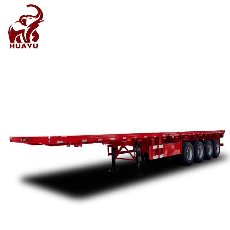 Huayu Fuel Diesel Oil Cement Semi Bulk Tanker Trailer Lowbed Flatbed Trailer