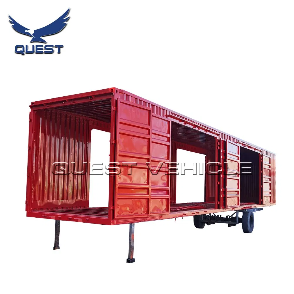 Utility Refrigerate Van Cargo Dry Opening Side Box Van Semi Trailer