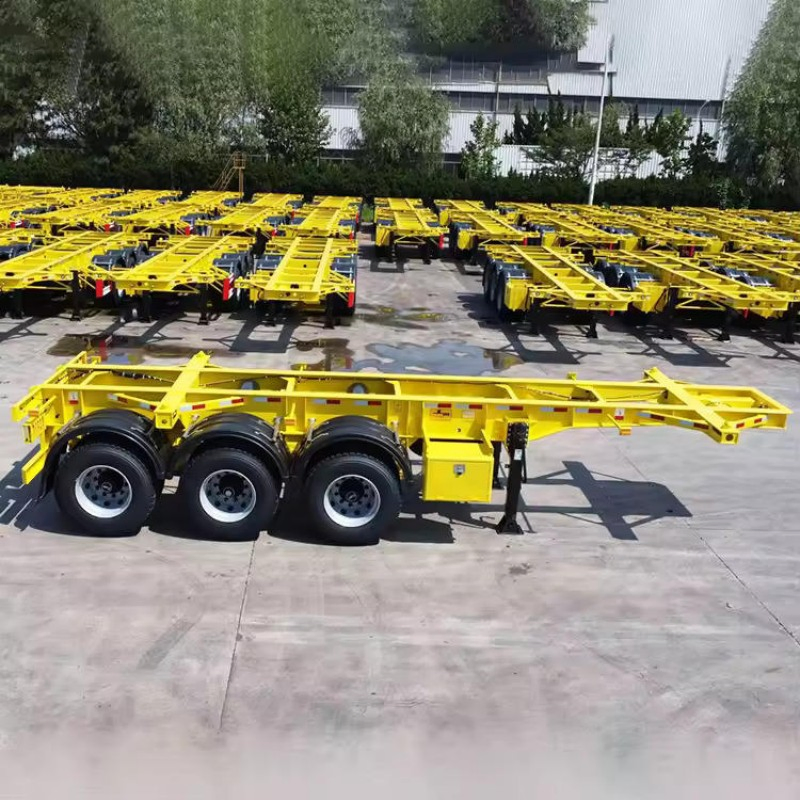 20FT 40tons Skeleton Skeletal Container Semi Trailer 40FT Container Chassis for Sal