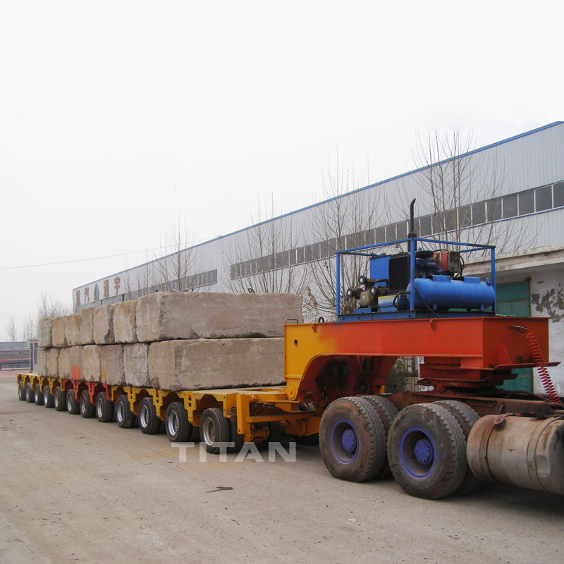 Titan 300-400t Hydraulic Modular Trailer / Spmt Hydrostatically Powered Modular Transporters with 400 Ton 500ton Capacity