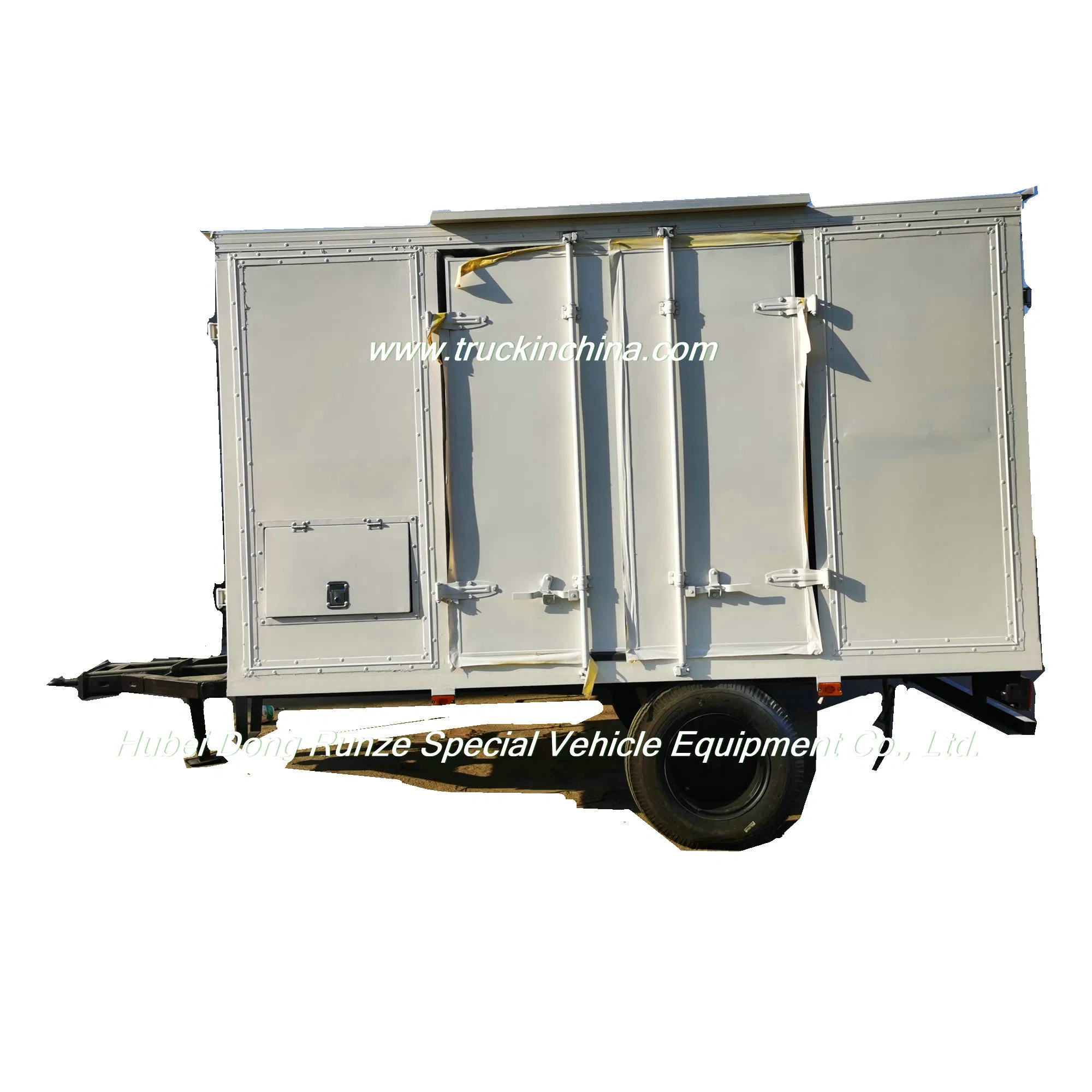 Customized Heat Insulation Box Draw Bar Trailer (3T - 8Ton Van Refrigerated vehicle Trailer Or Truck Semi-Trailer)