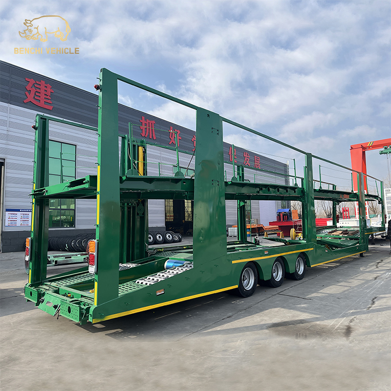 8 Car Carrier Truck Semi Trailer Sudan Vehicle Car Transport Trailer