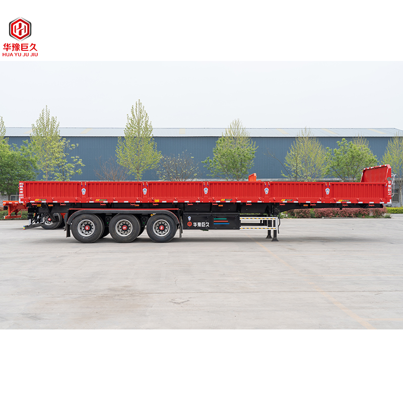 3 Axles Auto Vehicle Transport Transportation Side Dump Hydraulic Mechanical Lifting Towing Double Deck Drop Carrier Semi Trailer