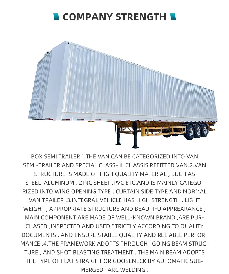 Box Semi Trailer Design