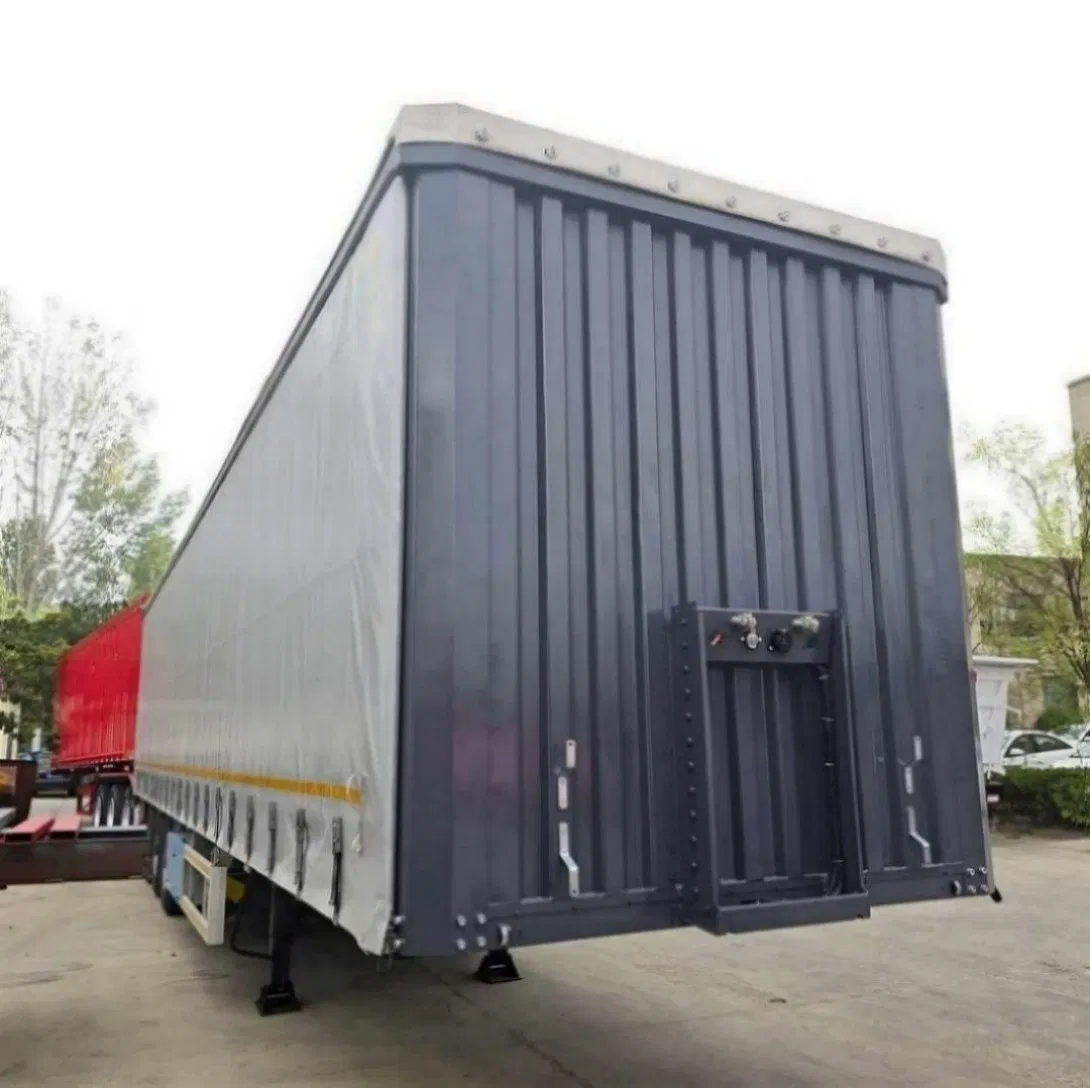 Brand 45FT Steel Side Curtain Semi-Trailers Truck Dry Van Trailer Box for Sale