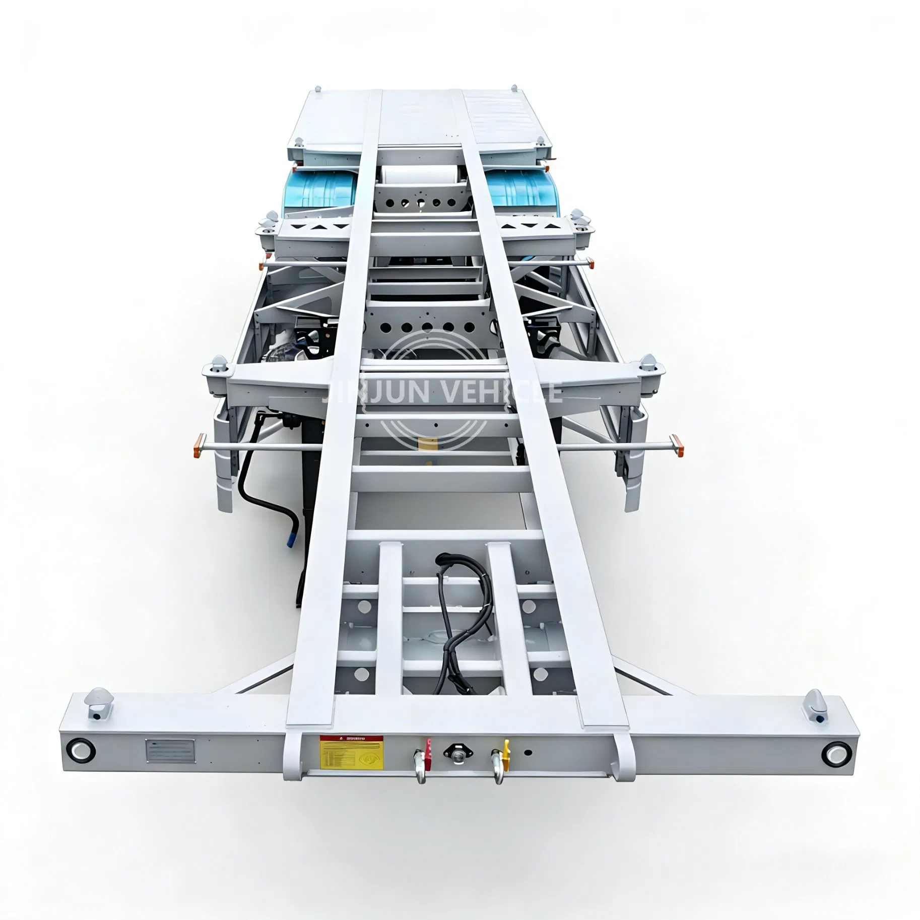 20FT 40FT 45FT Flatbed Container Cargo Transport 3/4 Axles Customized Skeleton Chassis Semi Trailer