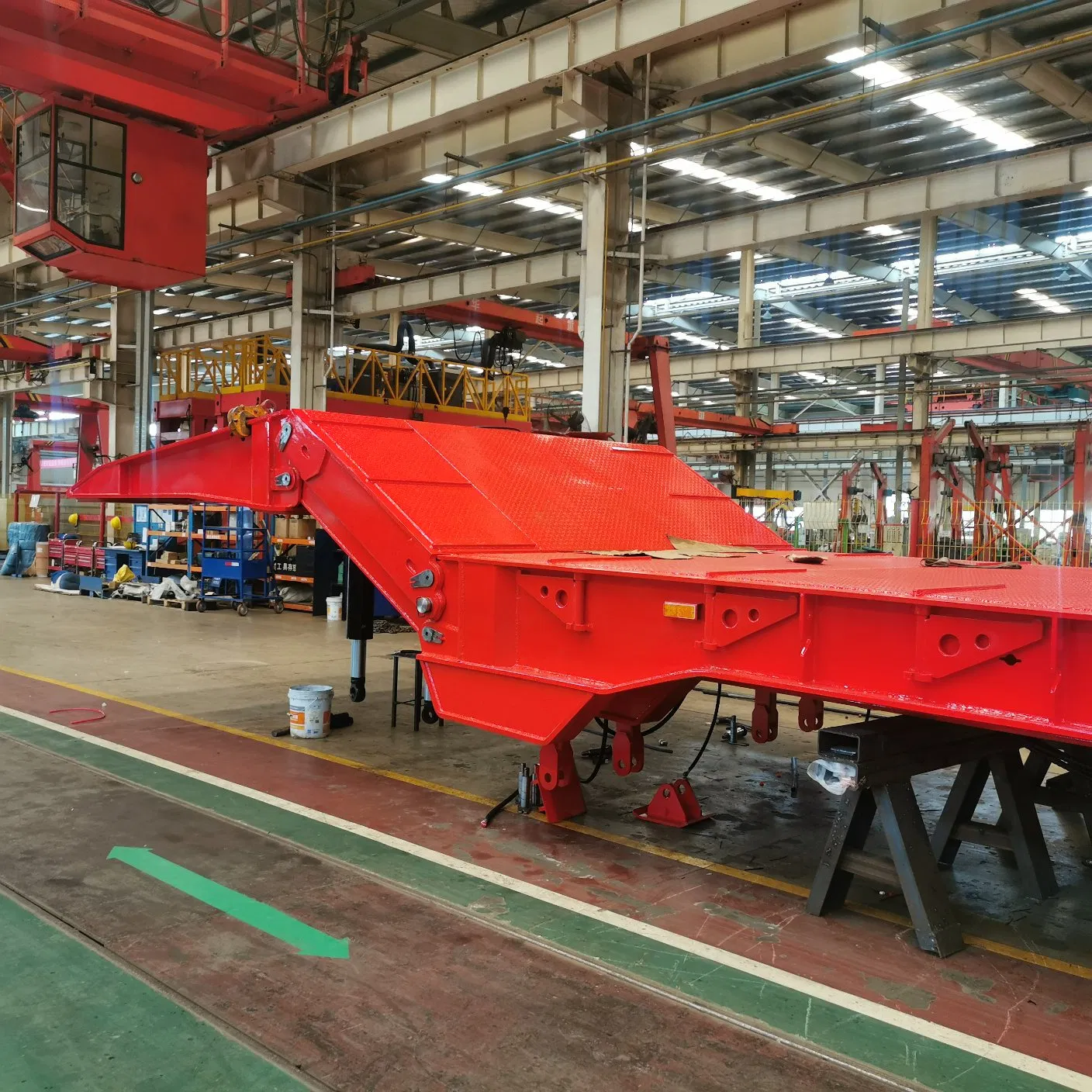 20-1200 Ton Low Bed Semitrailer Folding Gooseneck Lowboy Front Load Truck Trailer