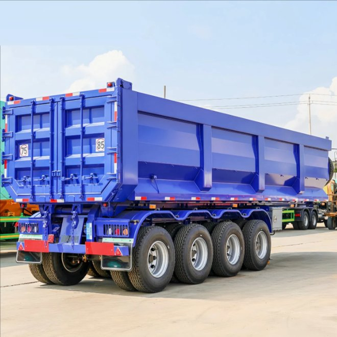 High-Quality 2/3/4 Axle 30/40/50/60/70/80ton Load U-Shaped Rear Dump Semi Trailer/Dumper Tipper Rear Dumping/Tipping Truck Semi Trailer for Sand/Gravel/Asphalt
