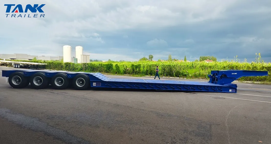 Lowbed Trailer Rear View