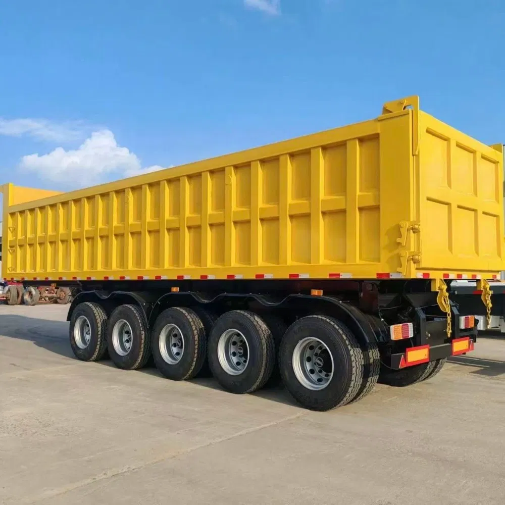 Heavy-Duty 40cbm Single Axle Double Drop Dump Trailer