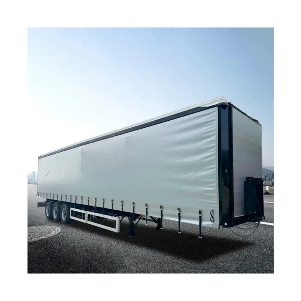 China Factory Direct Van Curtain Side 3 Axles Side Curtain Semi Trailer