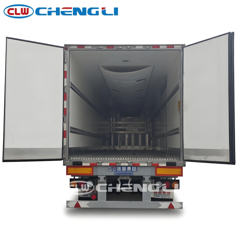 High Efficiency 40tons 83cbm Aluminum Alloy Refrigerated Semi Trailer for Sale