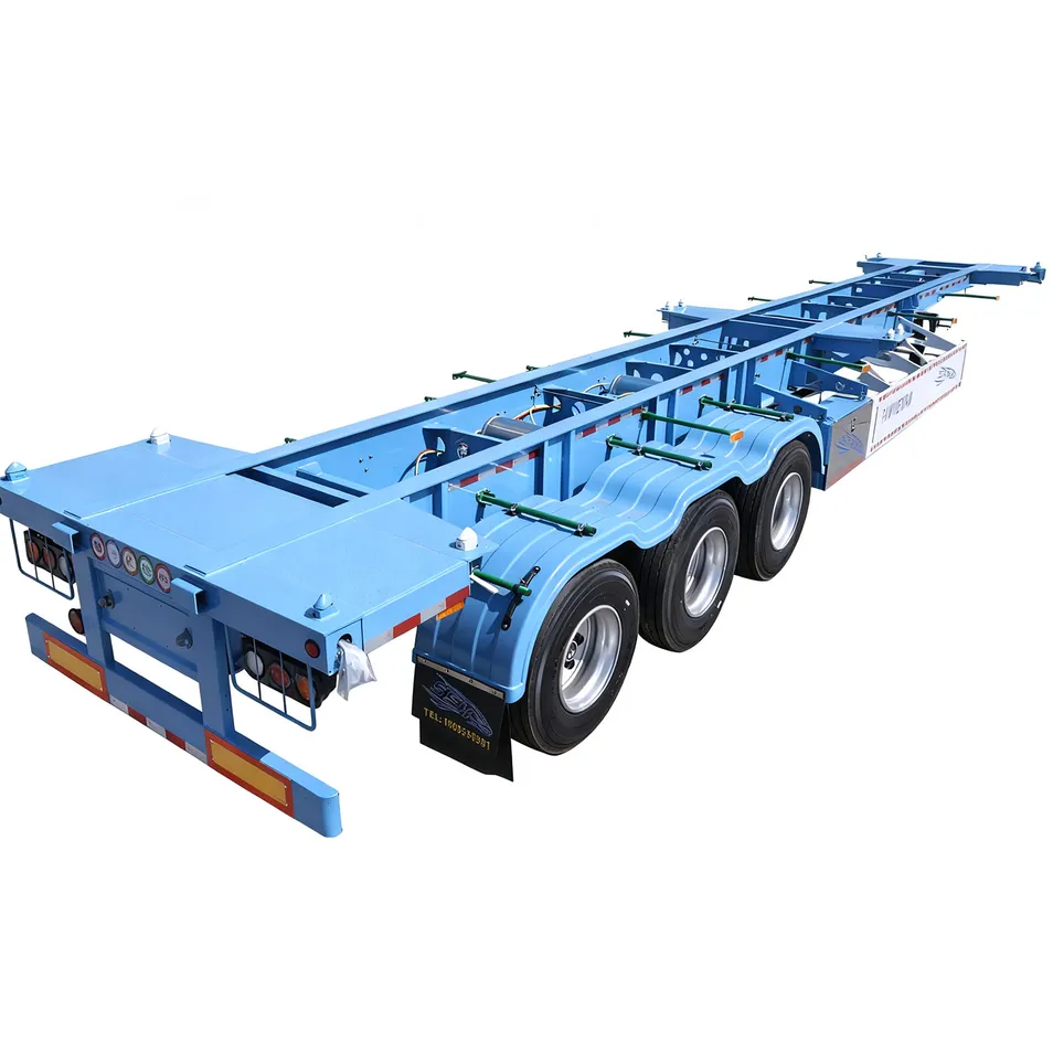 Skeletal Semi Truck Trailer