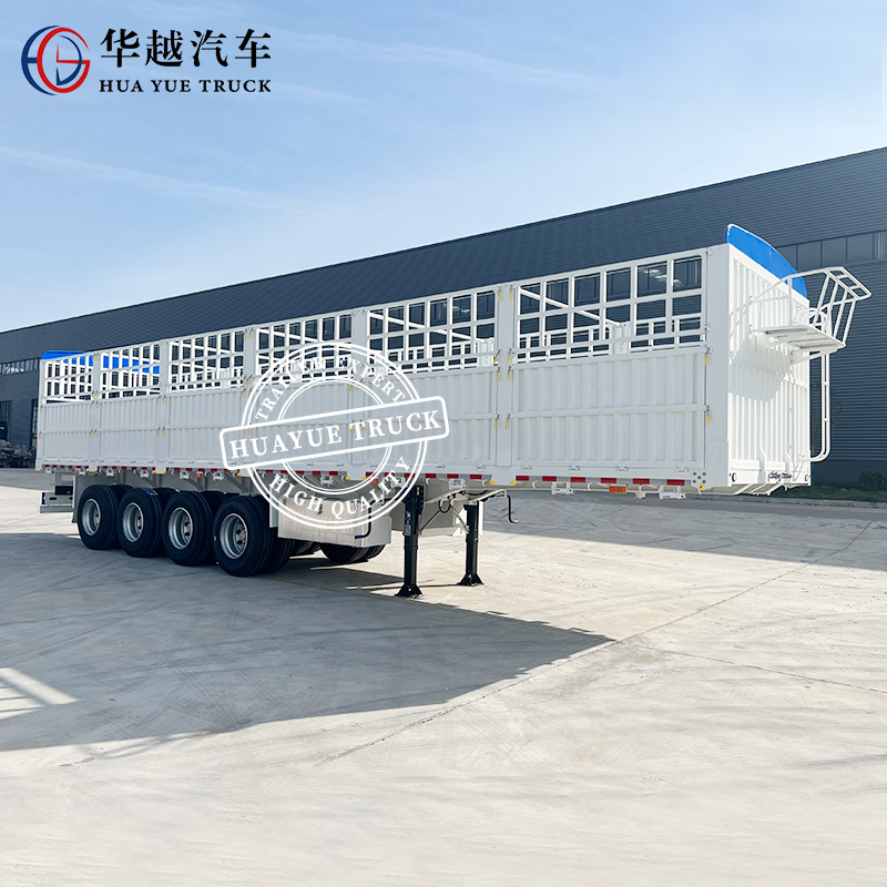 Huayue 12.5m 32tons Warehouse Stake Fence Container Semi Trailer
