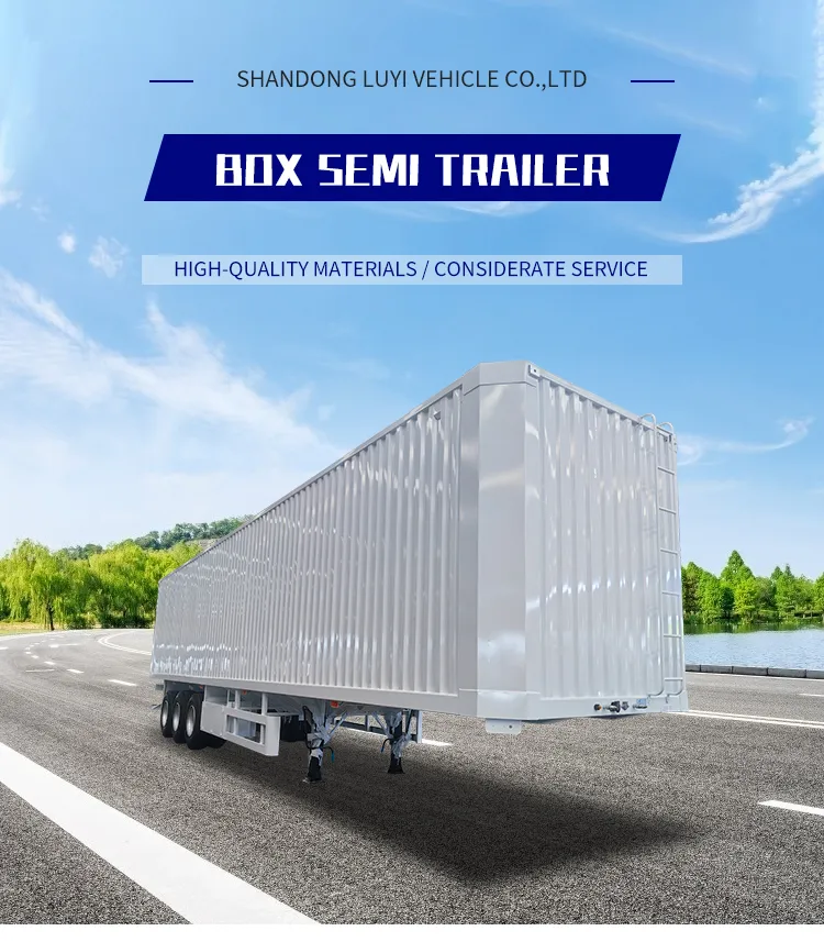3 Axle Box Van Cargo Transport