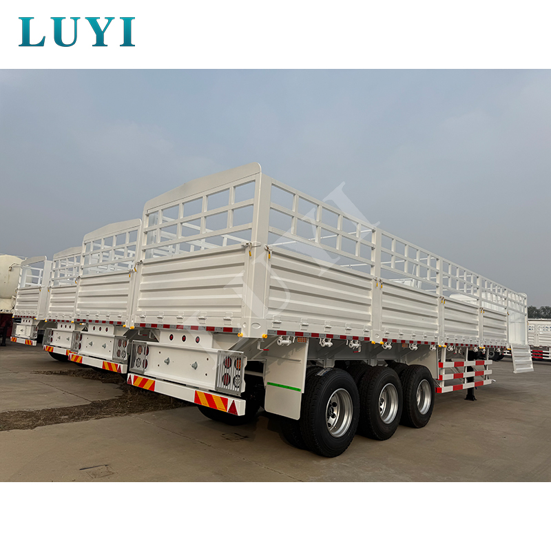 Hot Sale 40FT 3 Axle Warehouse Fence Semi Trailer Fenced Cargo Transport Trailer Livestock Transport Trailer