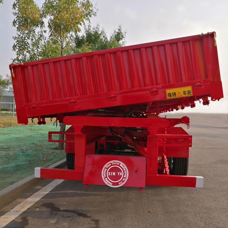 40 Ton 50 Ton Side Dump Semi Trailer 3 Axles 45 Cubic Meter Side Tipper Dumper Trailer Heavy Duty 60 Ton 3 Axle Stone Sands Side Tipping Dumping Trailers