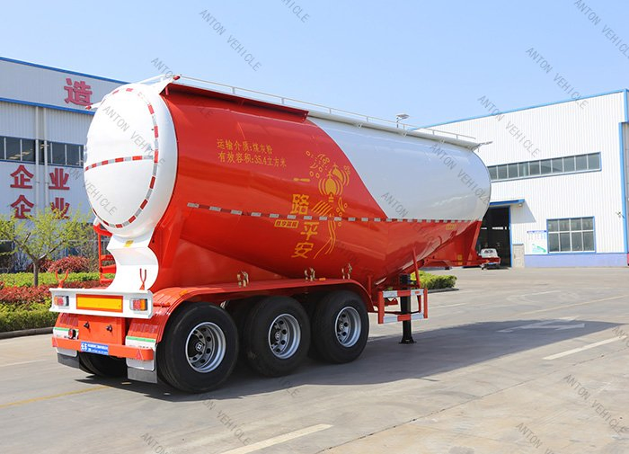 Heavy Duty China 3 Axle 40 45 Cbm Dry Bulk Cement Tanks Fly Ash/Flour/Powder Transport Tanker Truck Semi Trailer