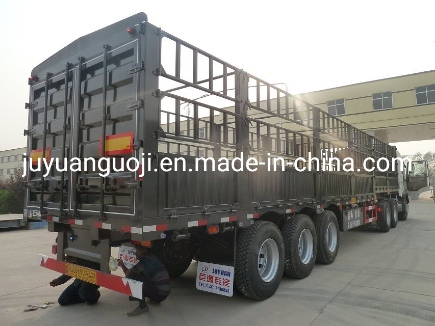 Fence/Livestock Transport Semi Trailer Bulk Cargo Carrier Semi Truck Trailers