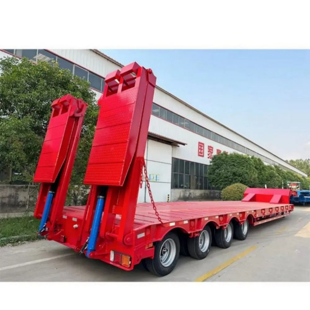 6 Lines 12 Axles Low Bed Semi Hydraulic Modular Steel Trailer for Sale