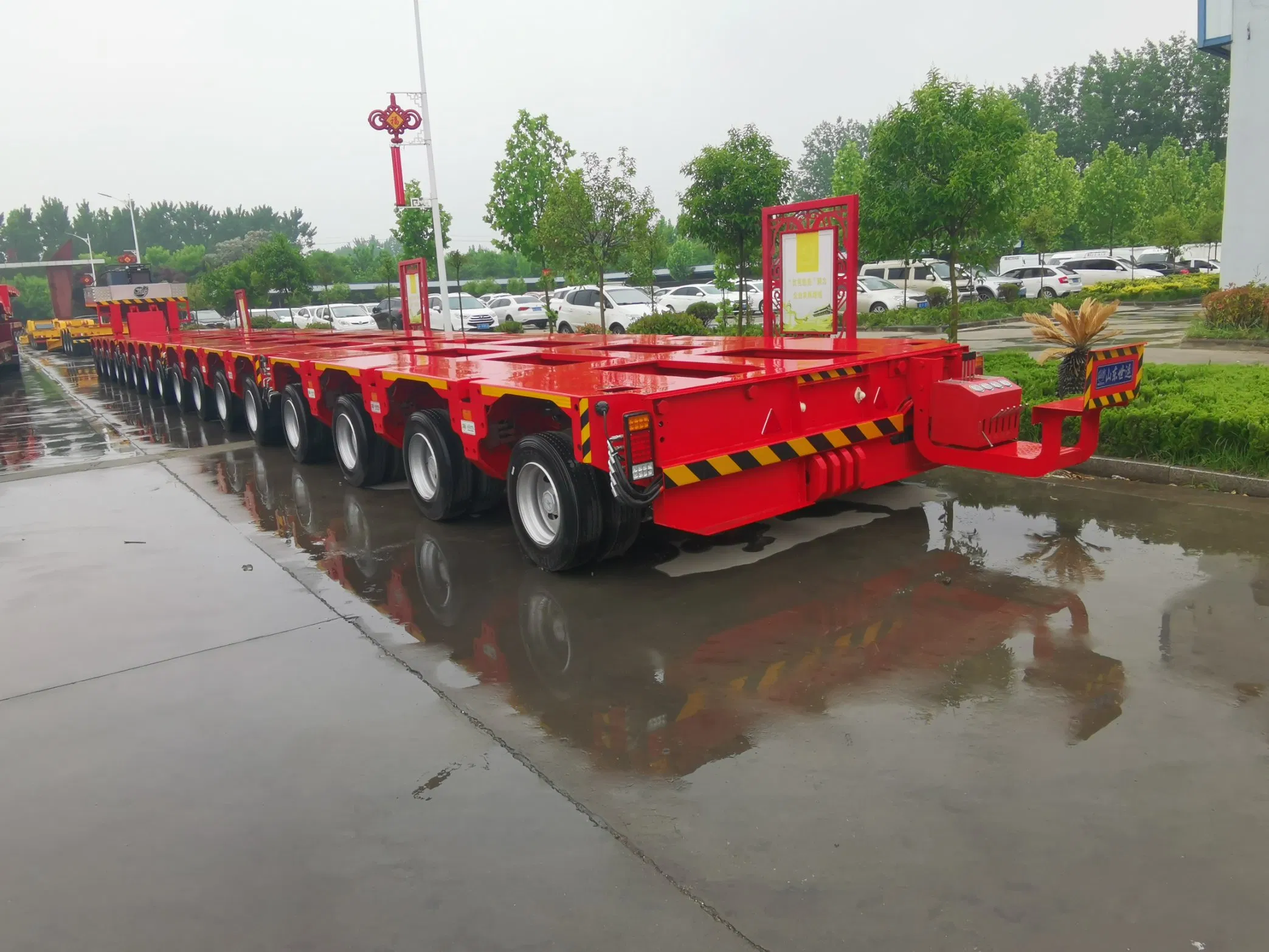 Made in China 300-Ton Hydraulic Steering Hydraulic Axle Automatic Steering Modular Transport Truck 12/16-Axis Heavy Equipment Trailer Nicholas Series Trailer