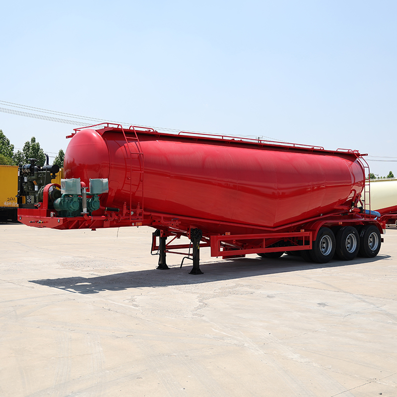 2 3 4 Axles 40cbm Bulk Power Cement Tank Trailer 40ton 50ton V Type Fly Ash Cement Bulker Silo Tanker Semi Truck Trailer