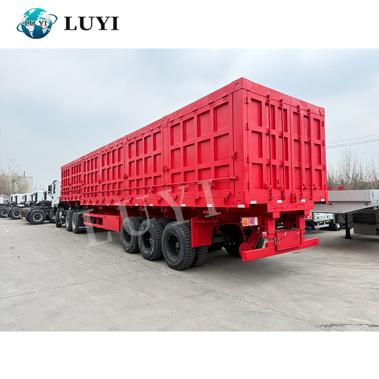 Quarry and Aggregate Transport Specialist: High-Capacity Side Tipper Semi-Trailer with Fast Tipping