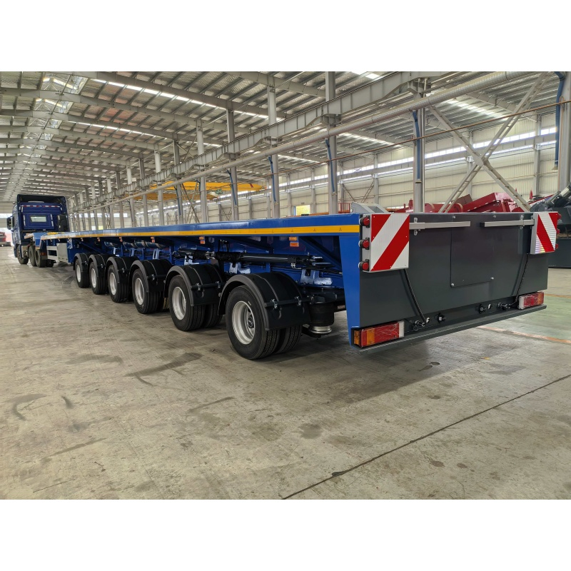 Extendable Lowbed Truck Semi Trailer Windmill Blade Transport Truck Trailer Flatbed Semi Trailer for 50-120m Wind Turbine Blade Transport Trailer