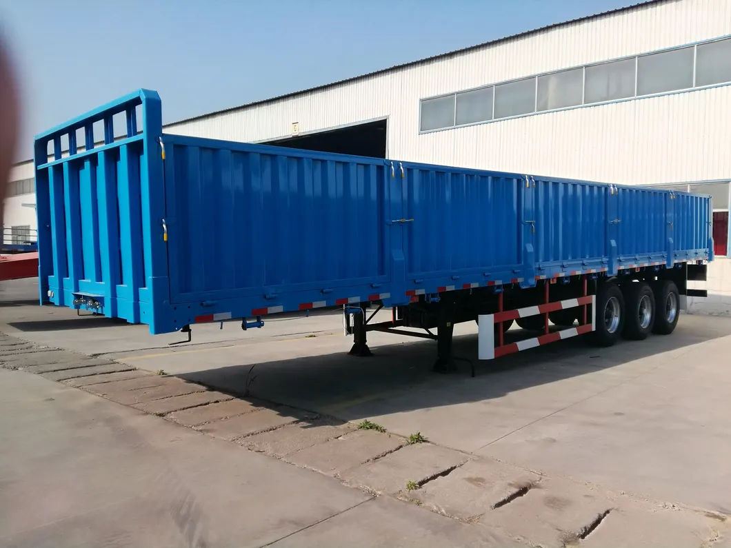 Cargo Semi Trailer Rear View