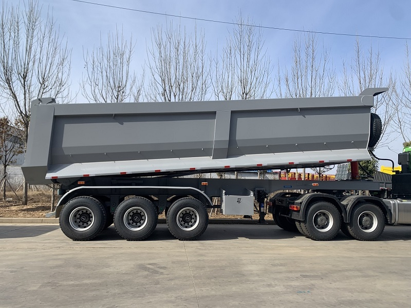 Vehicle Master 3 Axles 60-100tons 45cbm Rear Dumper Trailer Dump Tipper Semi Trailer