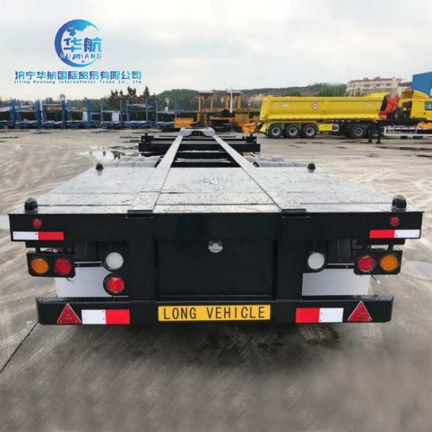 Shipping 20FT 40FT Container Trailer New Skeleton Container Truck Trailer 2 Axle Skeletal Steel Chassis Semi Trailer for Sale