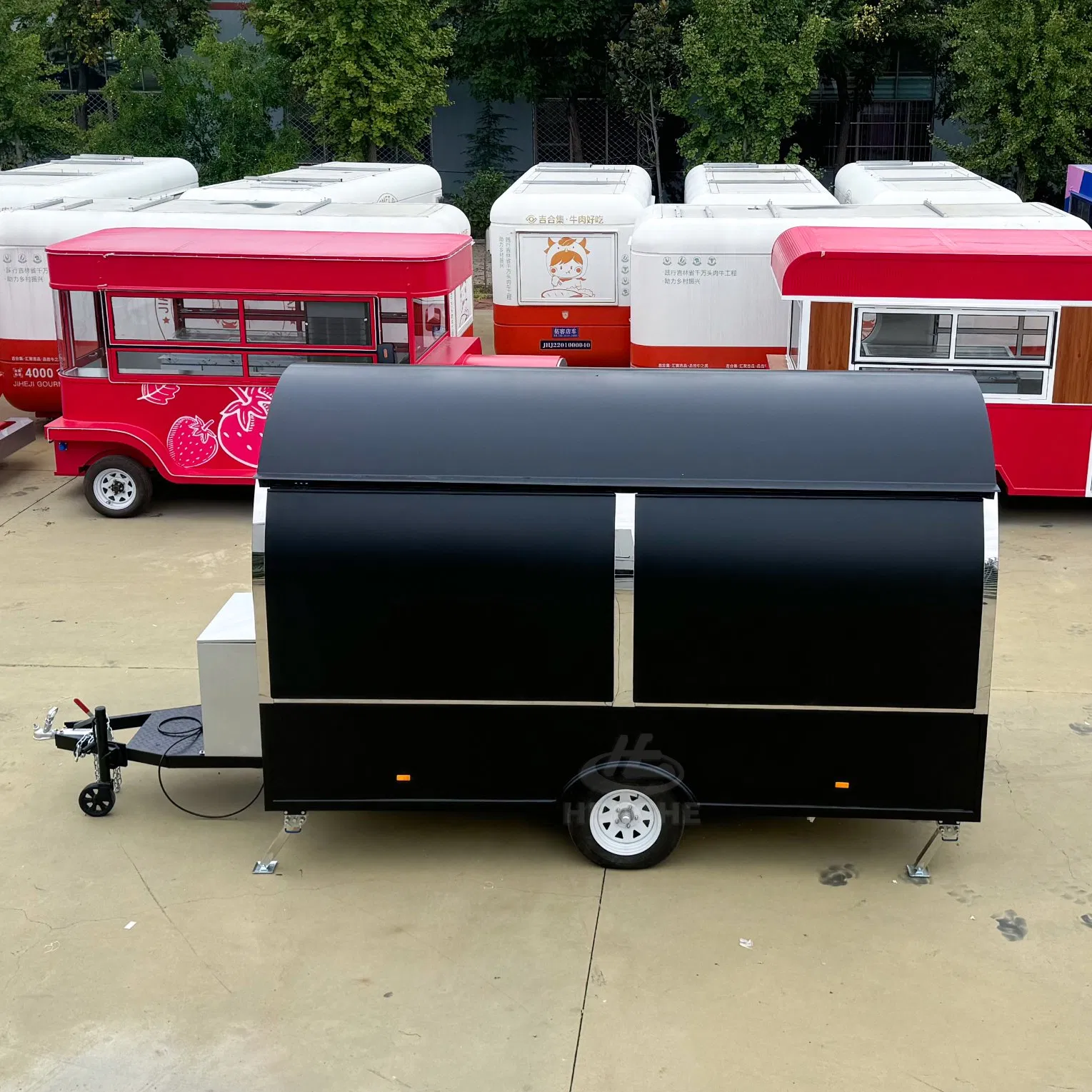 Sandwich Cart Ooni Pizza Oven Stands Food Trailer Truck Event Truck Mobile Drink Cart Pizza Coffee Hot Dog Mobile Fast Food Trailer with Full Kitchen