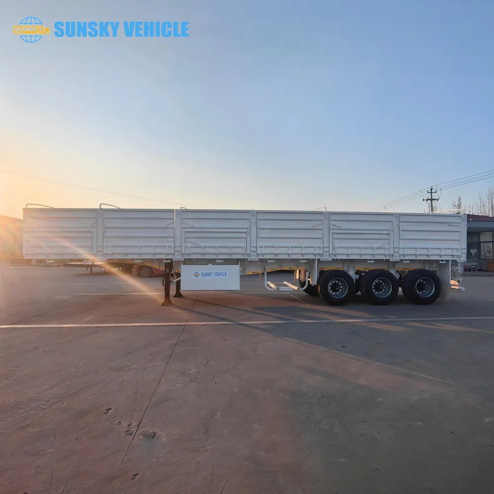 1000mm Side Wall 40FT Dropside Semi Trailer for Grain Shipping