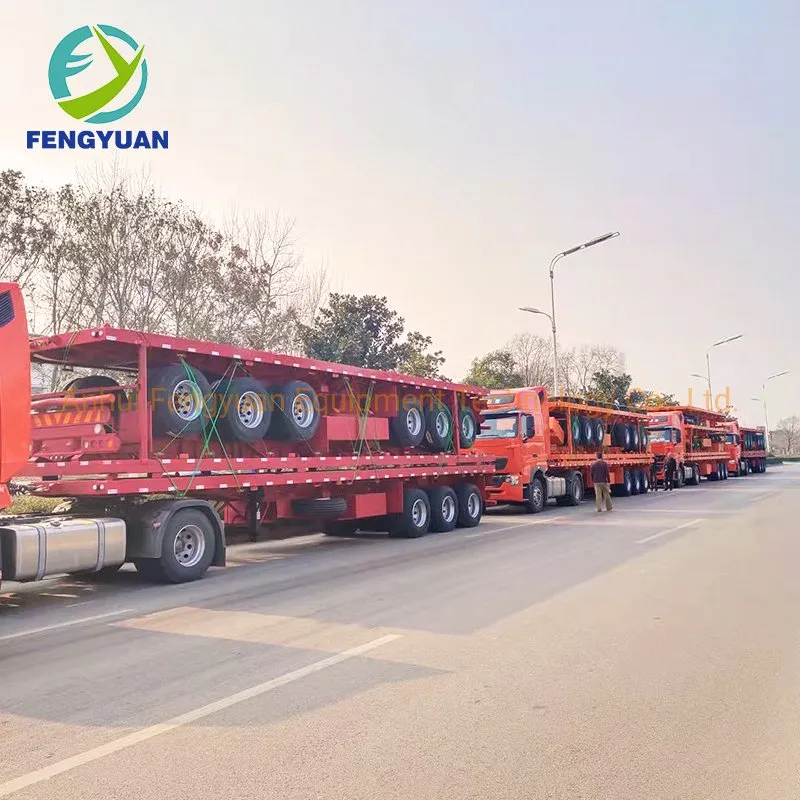Flatbed Semi Trailer View 3