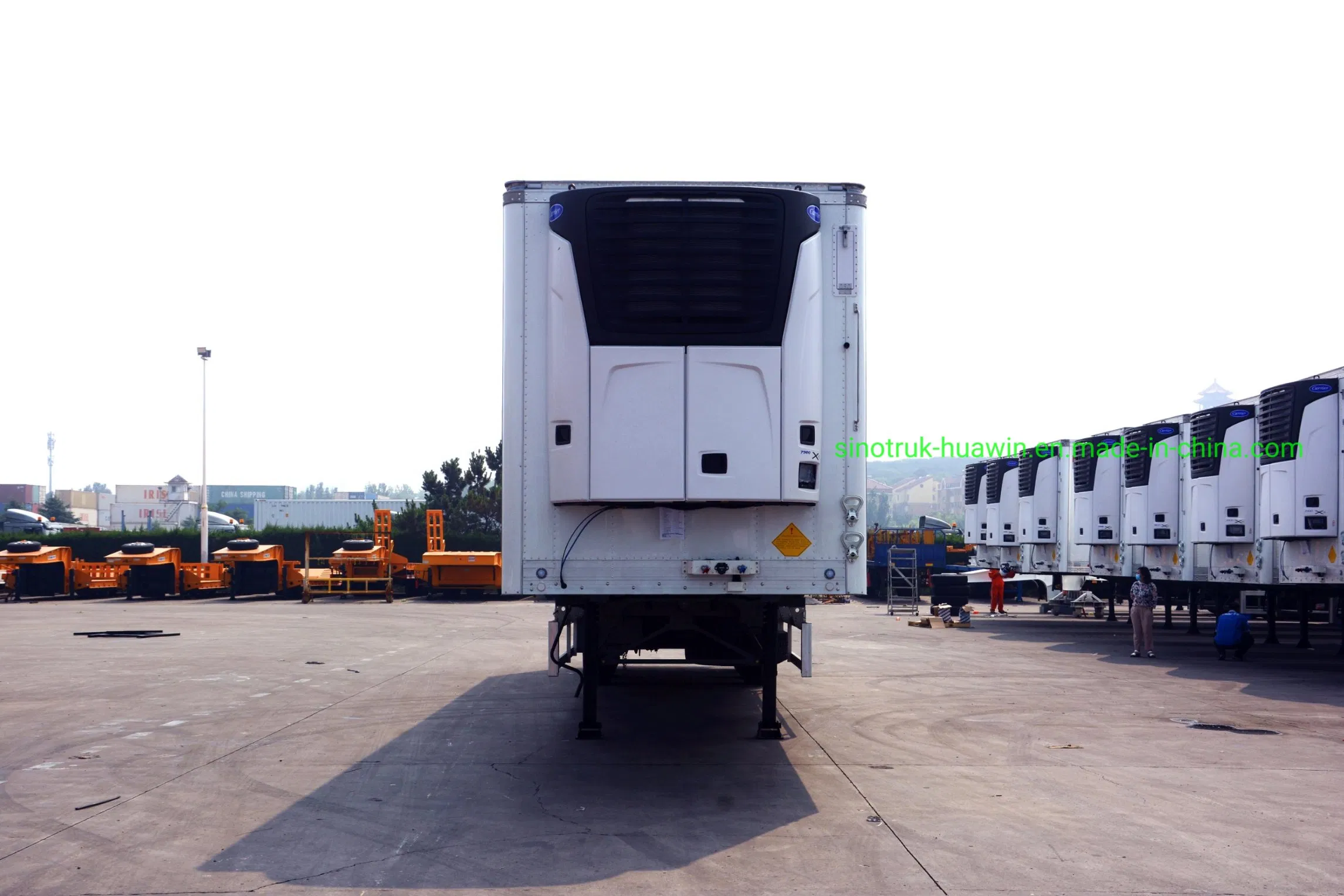 45 Feet 3 Axles Fish Carrier Refrigerated Refrigerator Food Van Freezer Semi Trailer