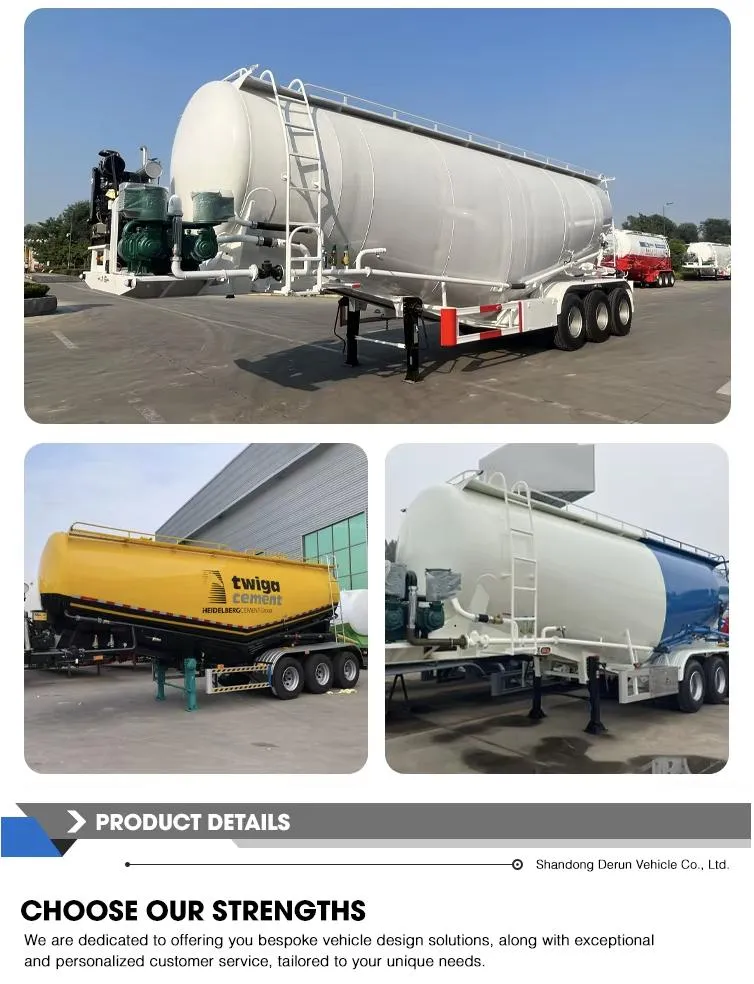 Bulk Cement Tanker Side View