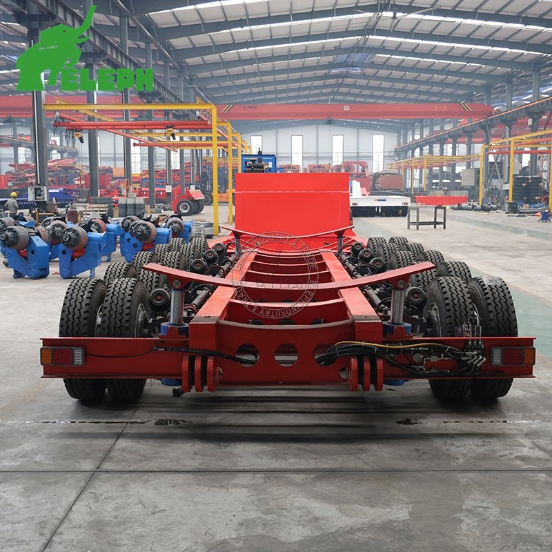 3/4/5 Axle 16m-25m Wind Blade Lowboy Semi Trailer Steering Extendable Drop Long Beam Low Bed Semi Truck Trailer