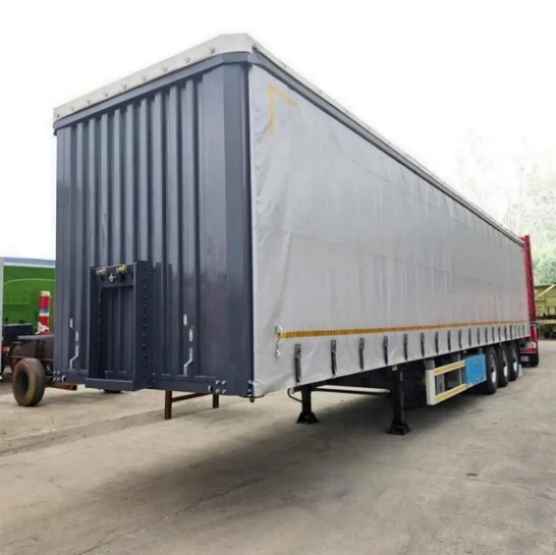 Brand 45FT Steel Side Curtain Semi-Trailers Truck Dry Van Trailer Box for Sale