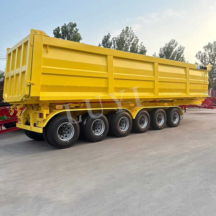 3/4/5/6axle Construction-Grade Rear Dump Best-Selling Semi- Trailer Dump Transport Truck Trailers Rear-Tipping Dump Trailer