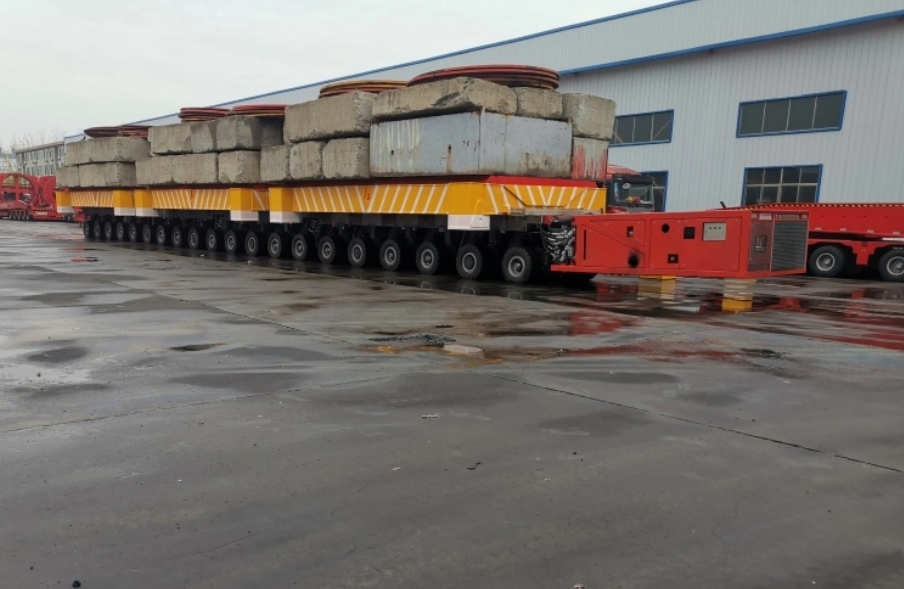 Spmt Heavy Duty Hydraulic Self Propelled Modular Trailer with Steering Lifting Multi Axles