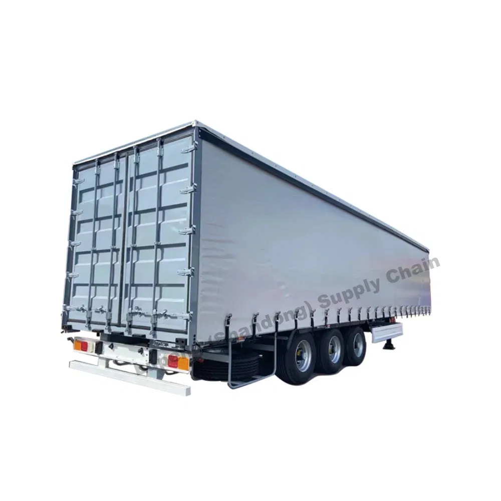 130 Ton Dry Van Trailer Tarpaulin Side Curtain Box Semi-Trailer