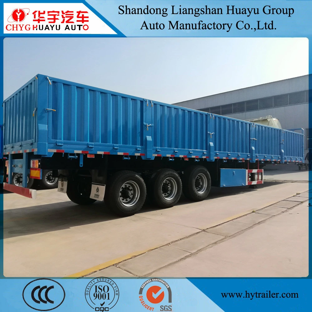2/3 Axle Heavy Duty Side Wall/Side Board/Drop Side/Fence/Stake Utility Cargo Truck Semi Trailer with Container Lock