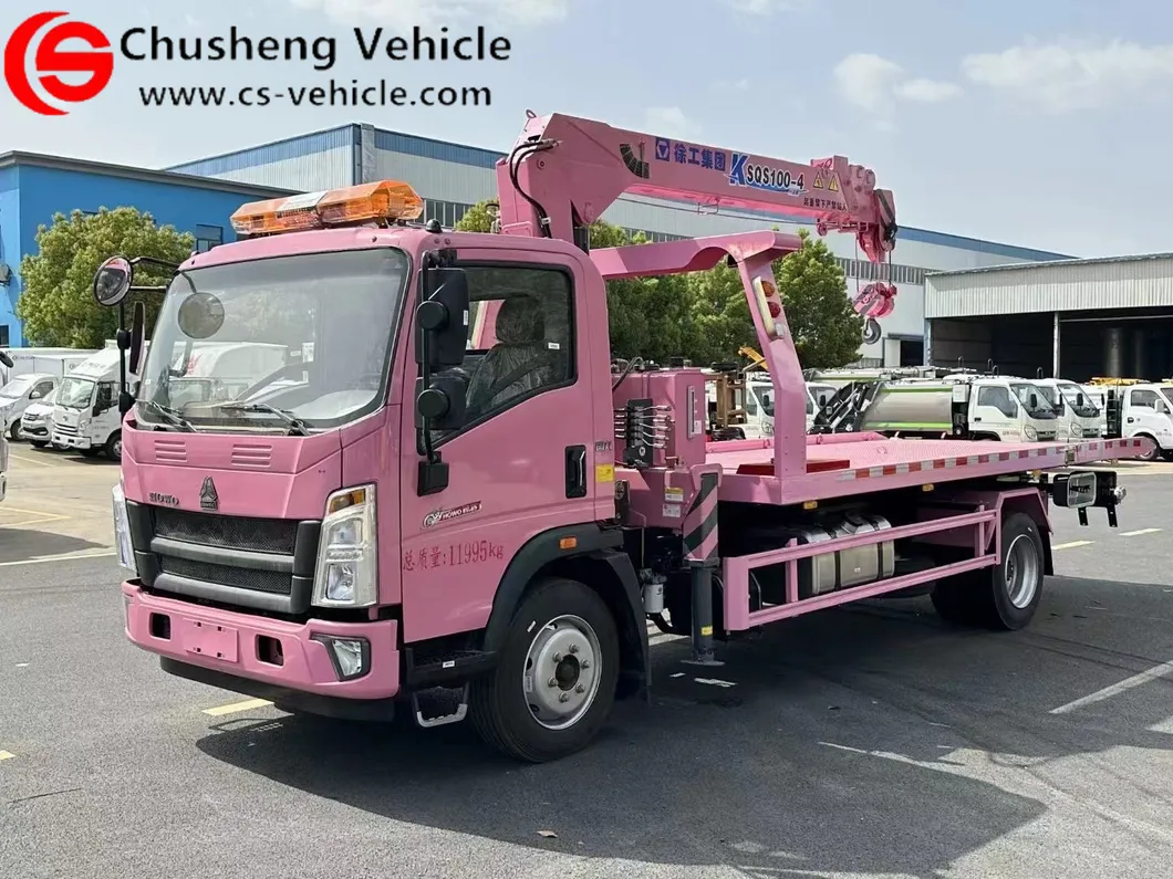 Flatbed Tow Truck Front View