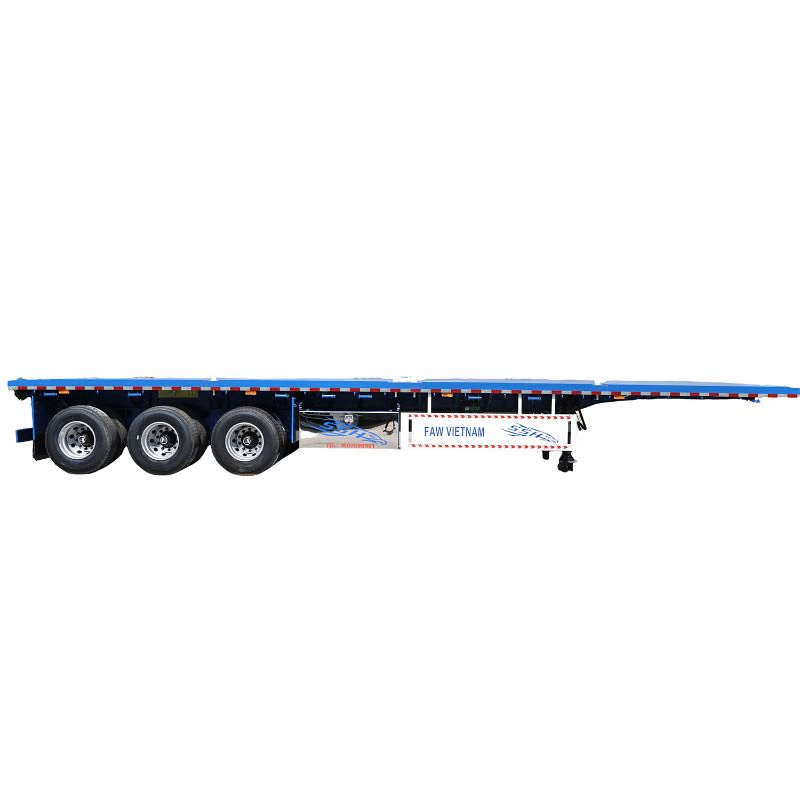 Extendable Flatbed Semi Trailer for Oversized Loads