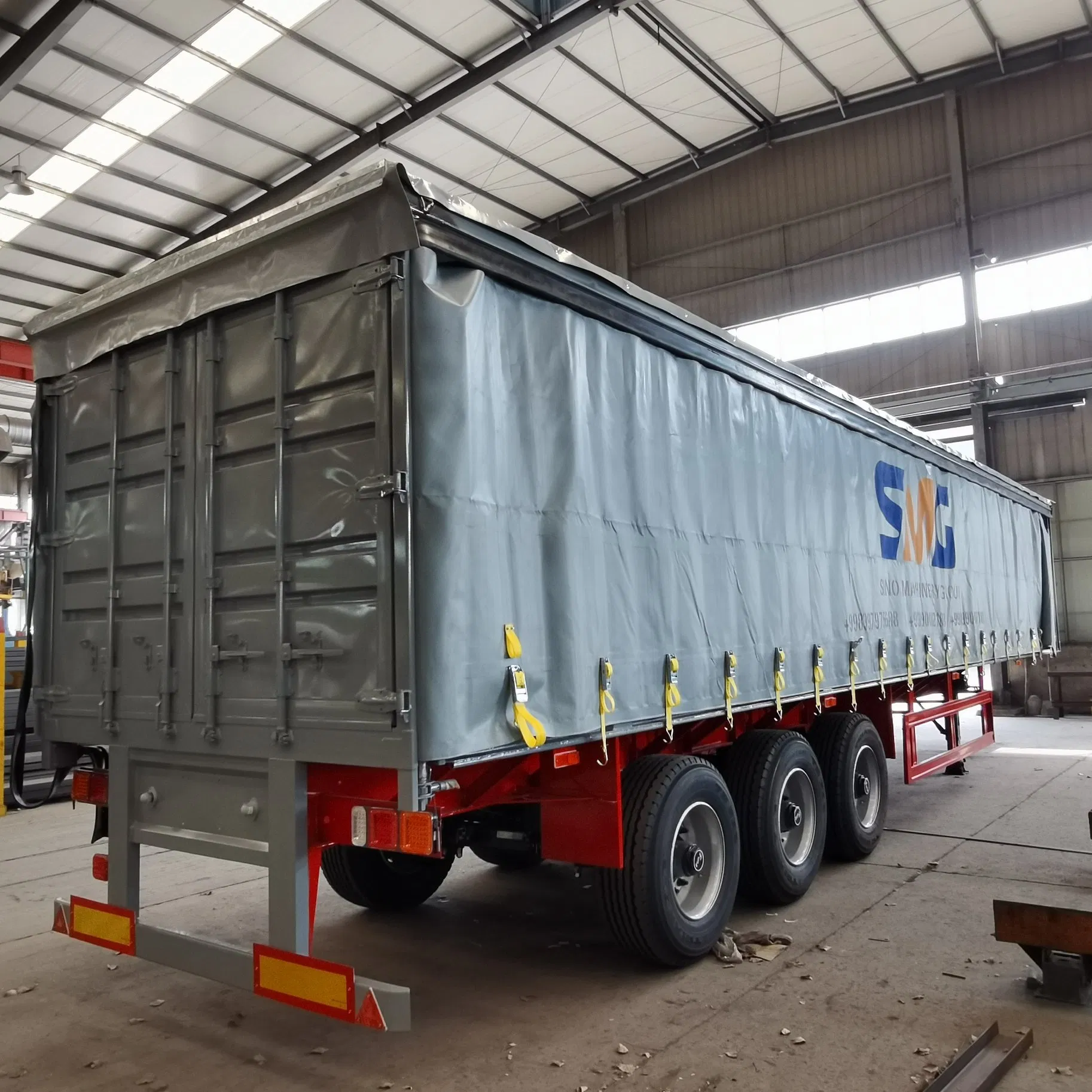 Top Enclosed Curtain Side Box Trailer Semi Trailer Cargo Trailer